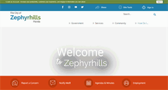 Desktop Screenshot of ci.zephyrhills.fl.us